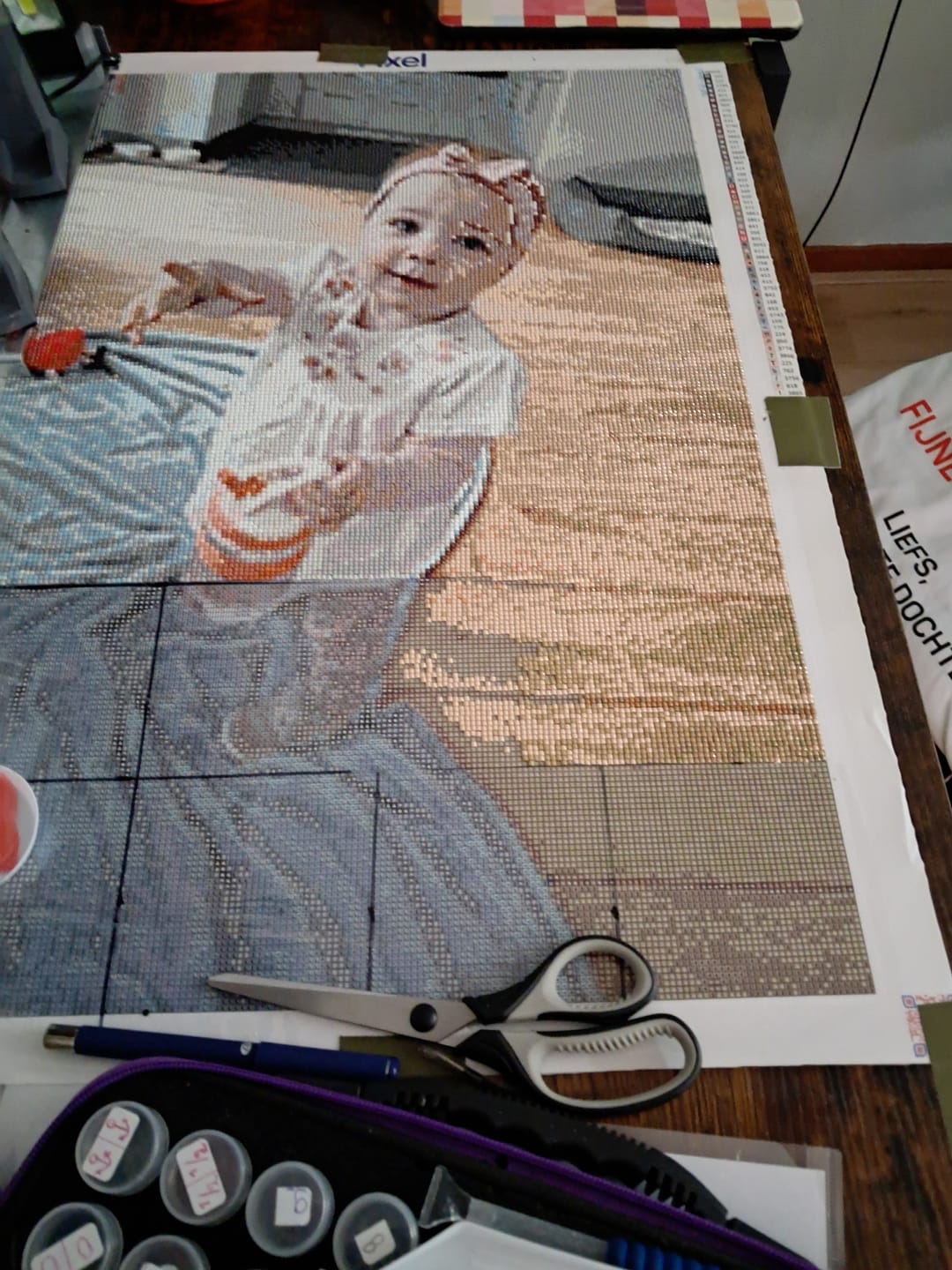Customer photo review of Diamond Painting Eigen Foto - Snelle Levering
