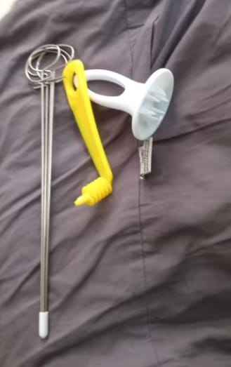 Customer photo review of Vegetable Tornado Spiral Cutter