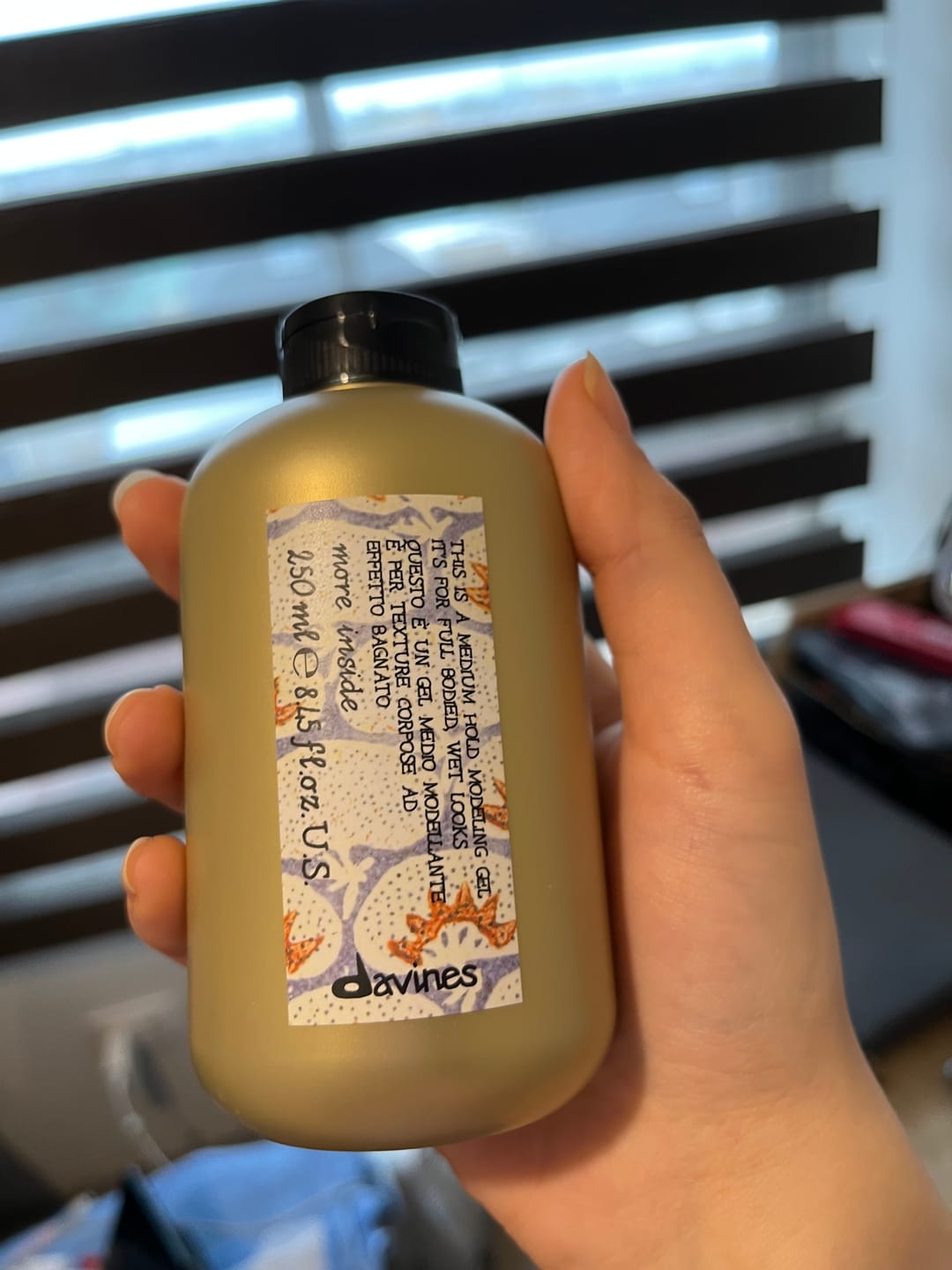 Customer photo review of Gel Fijación Media More Inside Davines