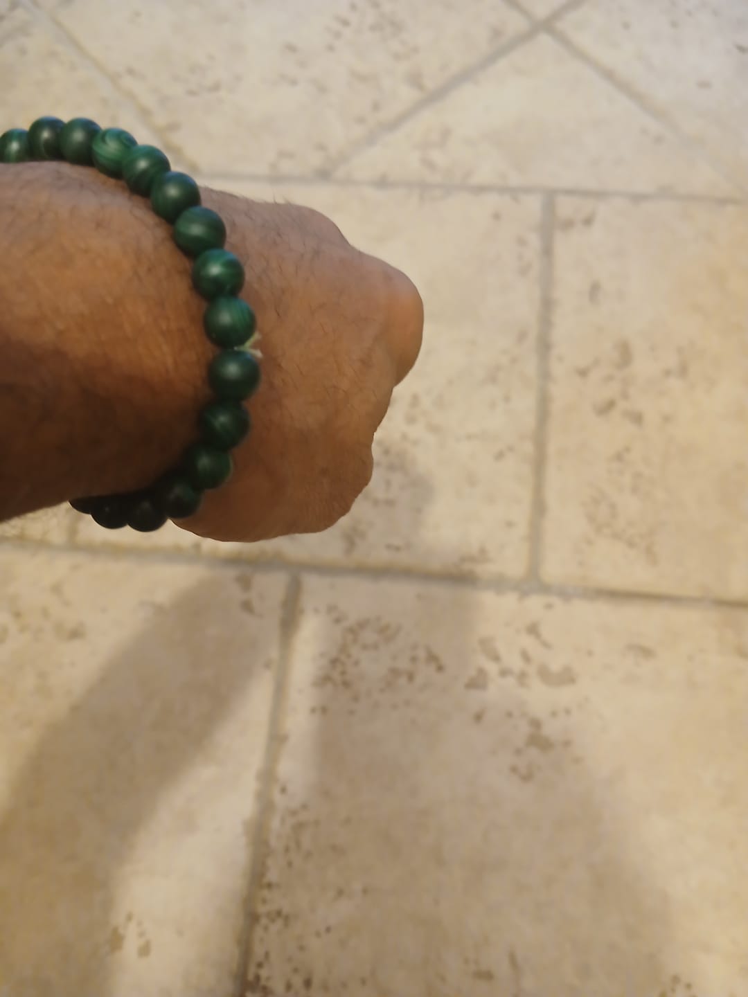 Customer photo review of Bracelet "Purification" en Malachite Véritable