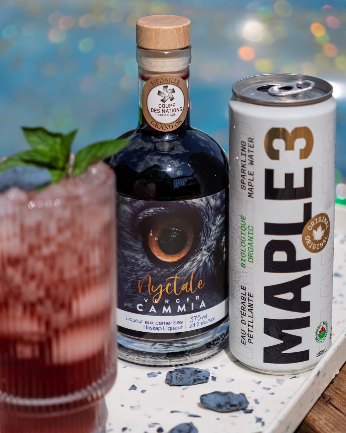 Customer photo review of Sparkling Maple Water