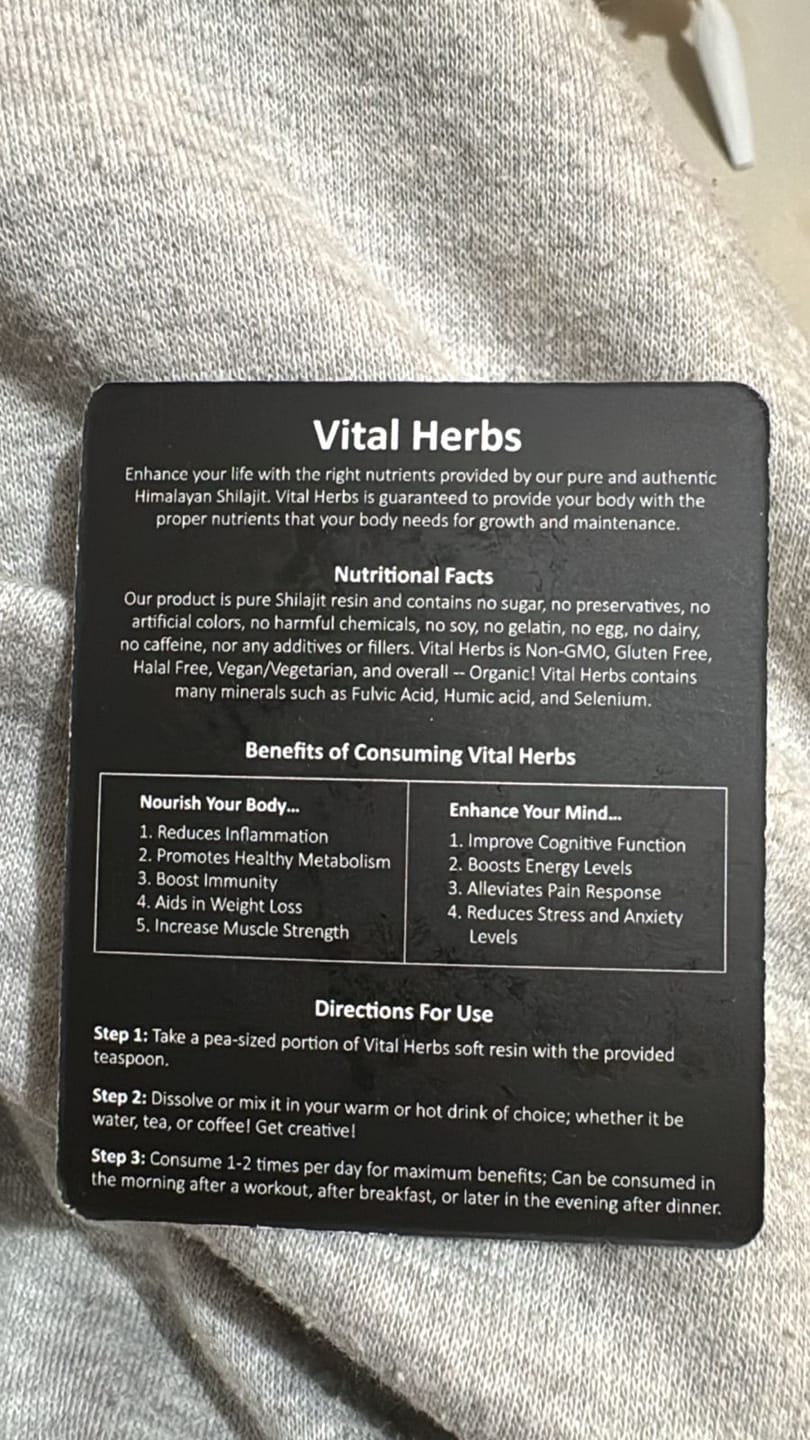 Customer photo review of Pure Natural Shilajit
