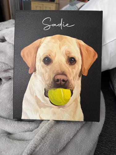 Customer photo review of Pet Art Canvas Wrap