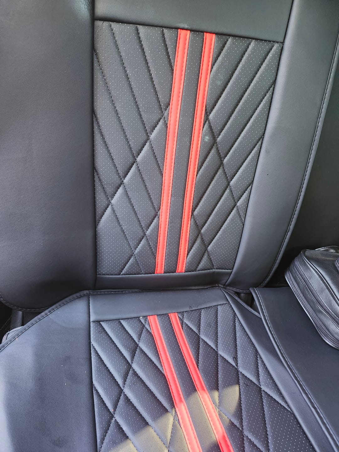 Customer photo review of Car Seat Covers (Rear Row)
