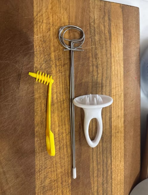Customer photo review of Vegetable Tornado Spiral Cutter