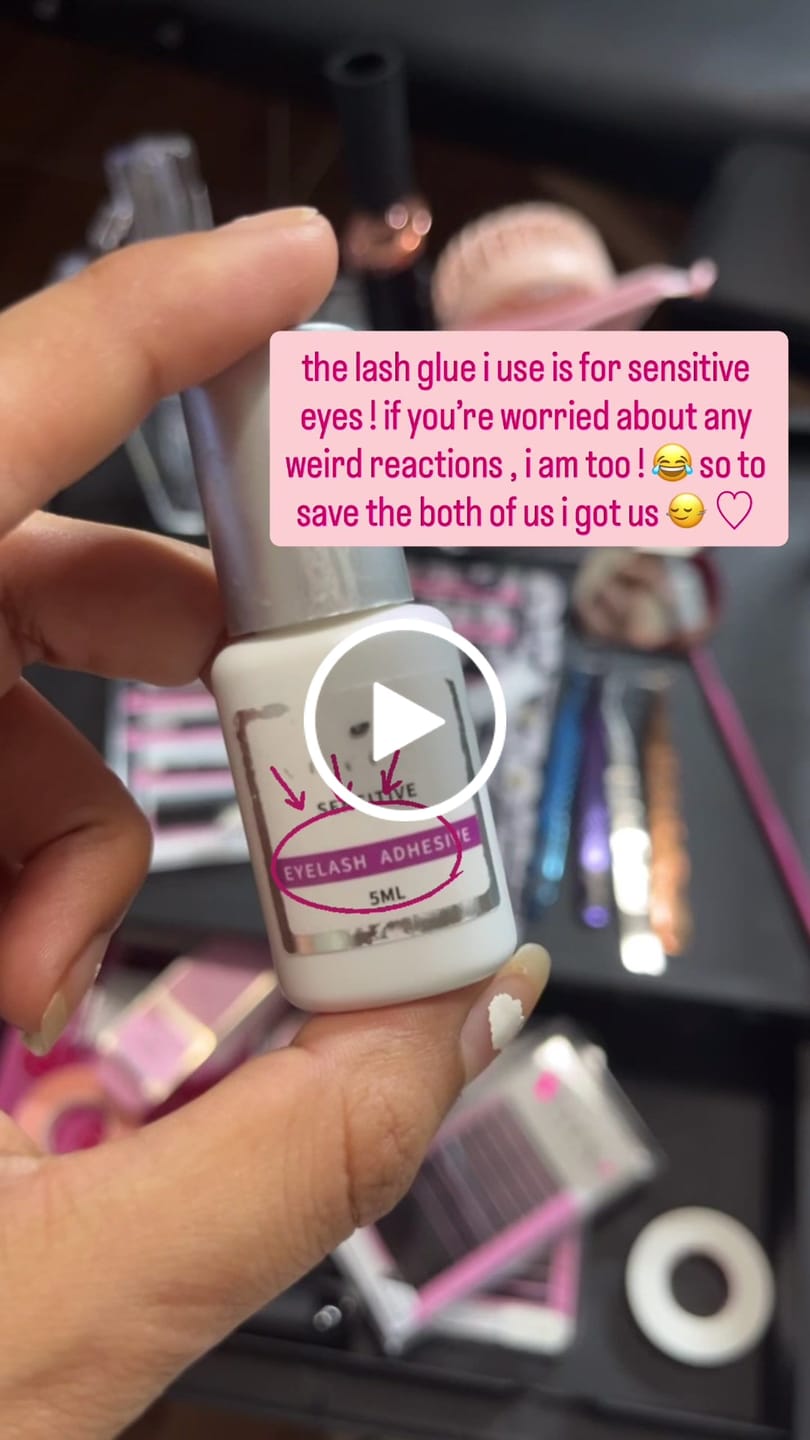 Customer video review of Sensitive 5ml - Eyelash Extension Glue