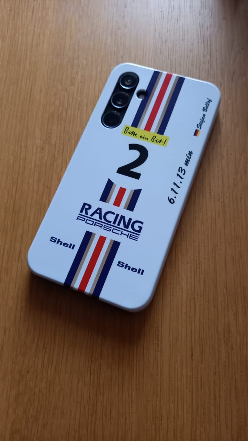 Customer photo review of 956K #2 Bellof Rekordrunde Nordschleife 1983 Livery - Individuelle Premium Hülle für Samsung