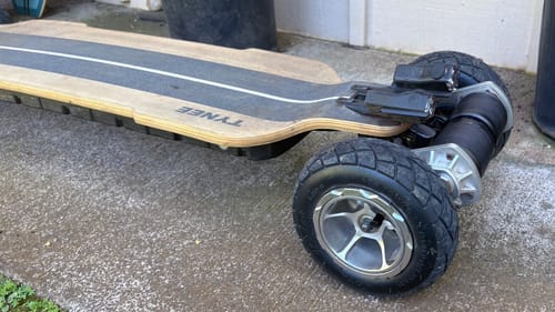 Customer photo review of Quick Release Aluminum Alloy 175mm Pneumatic Wheels