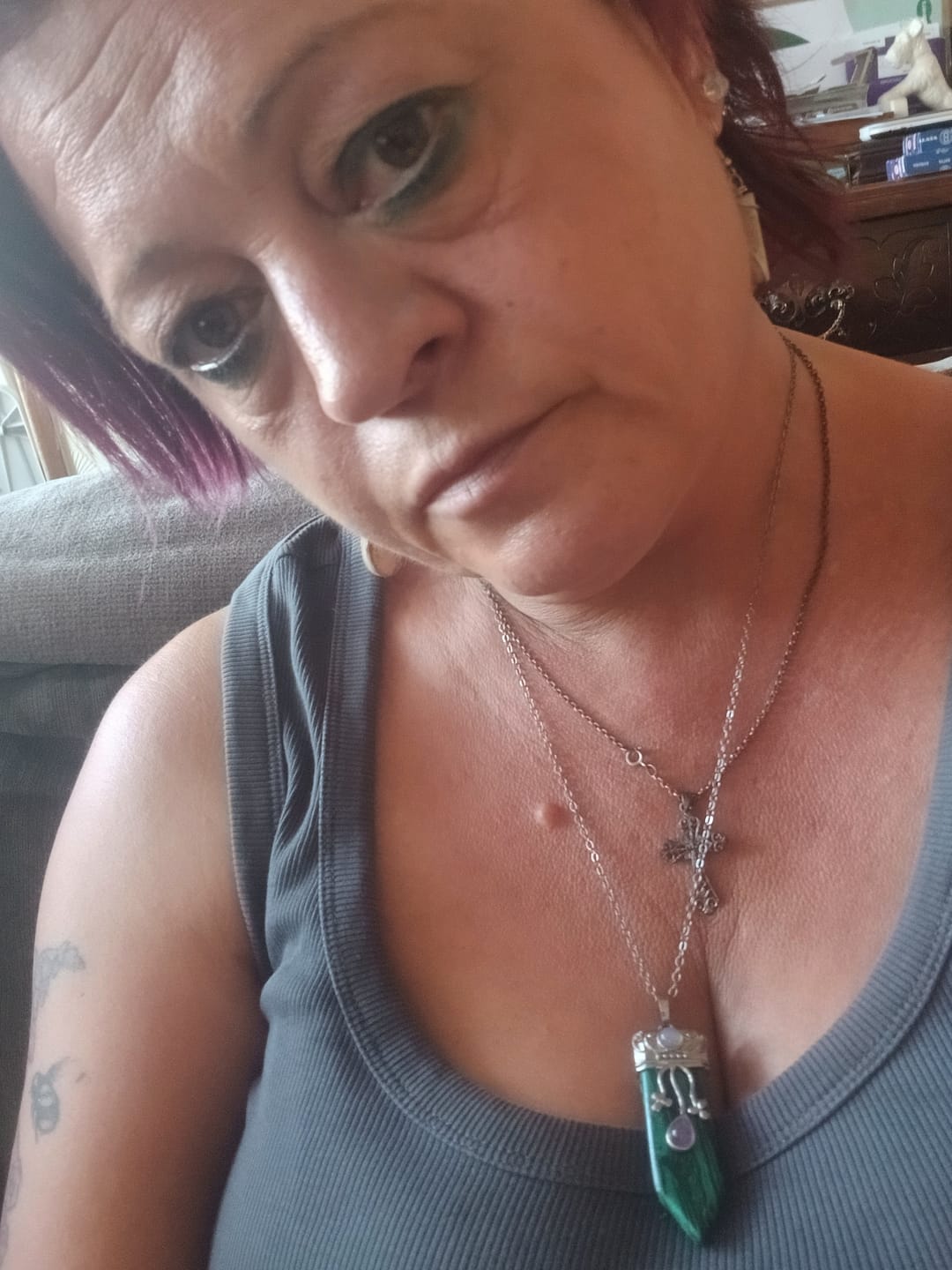 Customer photo review of Goddess Protection Necklace