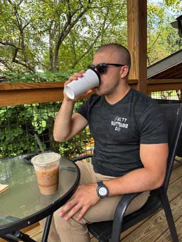 Customer photo review of Salty Savage Unisex "90's Edition" Tee | Basic