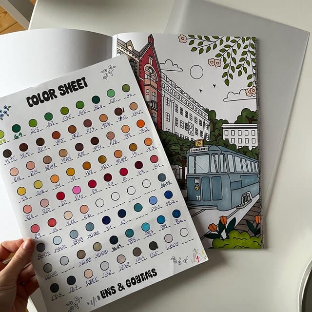 Customer photo review of Lotta's Scandinavian Dream - Coloring Book