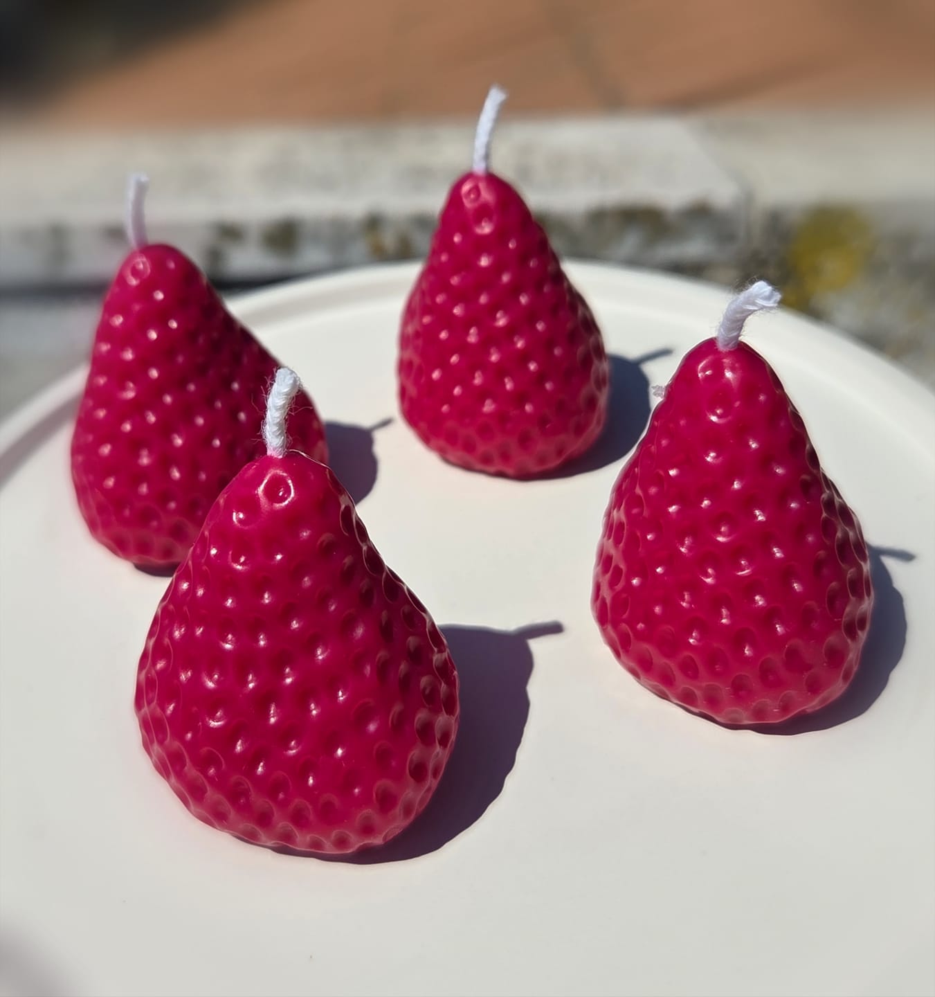 Customer photo review of Colorante líquido para velas MAGENTA