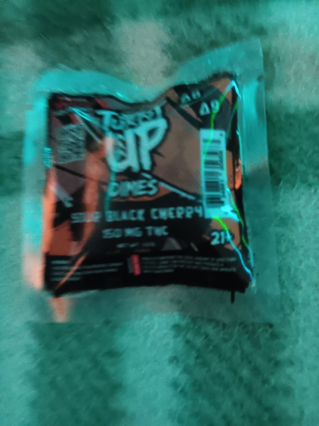 Customer photo review of Dime Gummy - Sour Black Cherry