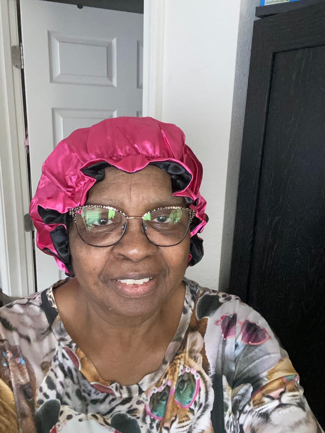 Customer photo review of Free Satin Bonnet