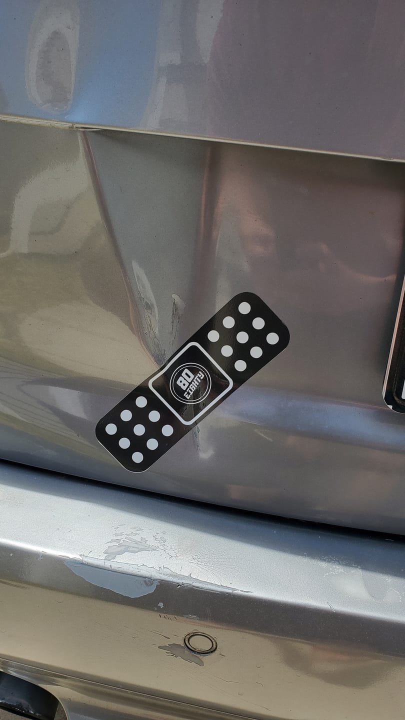 Customer photo review of 80Eighty® Bandaid Vinyl Sticker