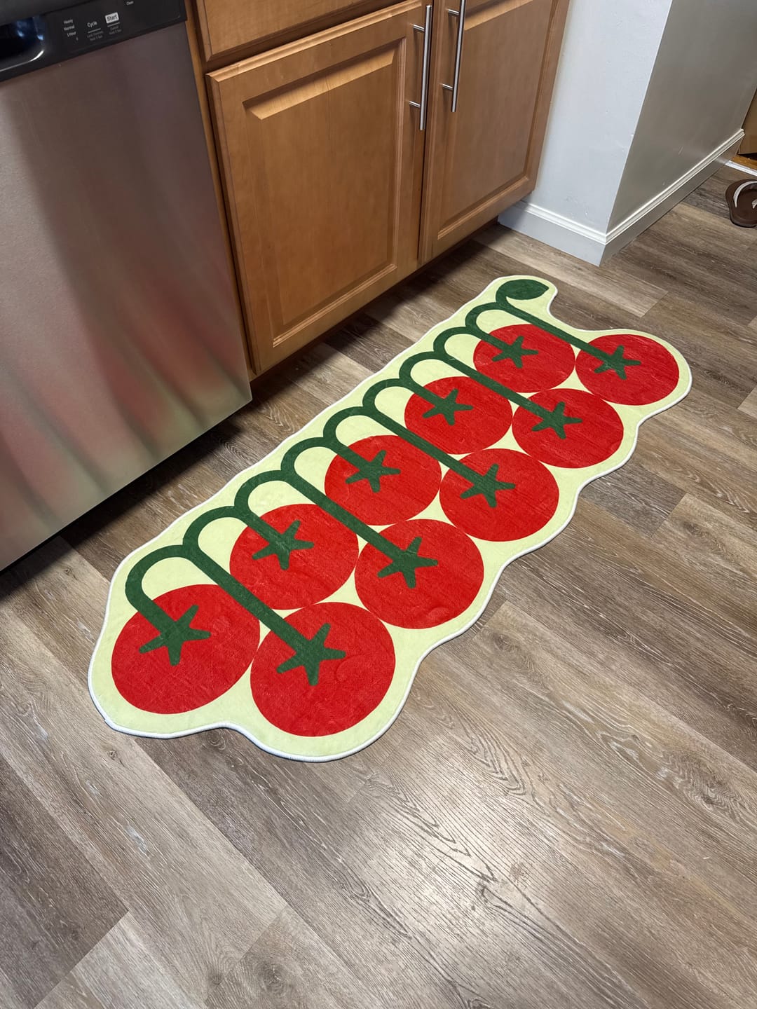 Customer photo review of Irregular Tomato Runner Rug by Johann Banta