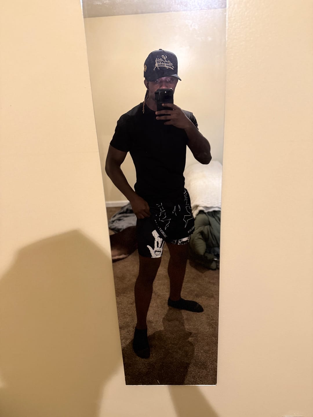 Customer photo review of Unconquerable Curse Performance Shorts