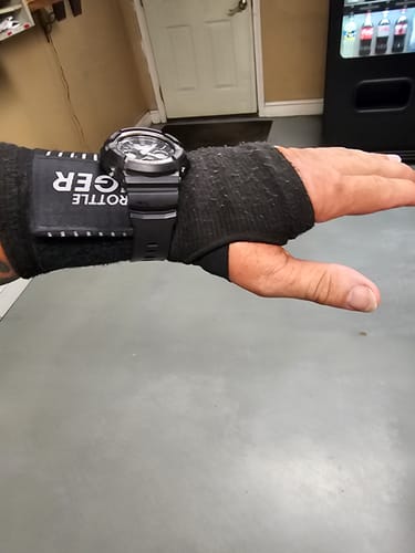 Customer photo review of Motorcycle Wrist Support - Ride Without Wrist Pain