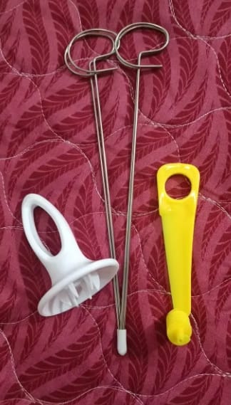 Customer photo review of Vegetable Tornado Spiral Cutter