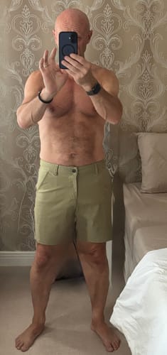 Customer photo review of Ultra-Stretch 7" Chino Shorts - Khaki