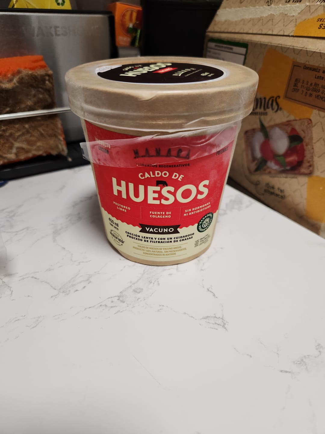 Customer photo review of Caldo de hueso vacuno 450 cc