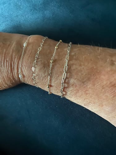 Customer photo review of Permanent jewelry gold filled
