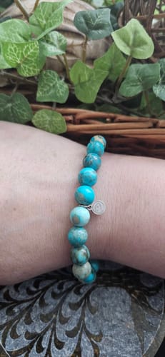 Customer photo review of Lake Blue Emperor Bracelet