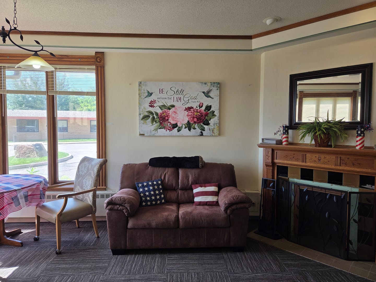 Customer photo review of Be Still and Know That I Am God, Vintage Flower Hummingbird, Wall art canvas