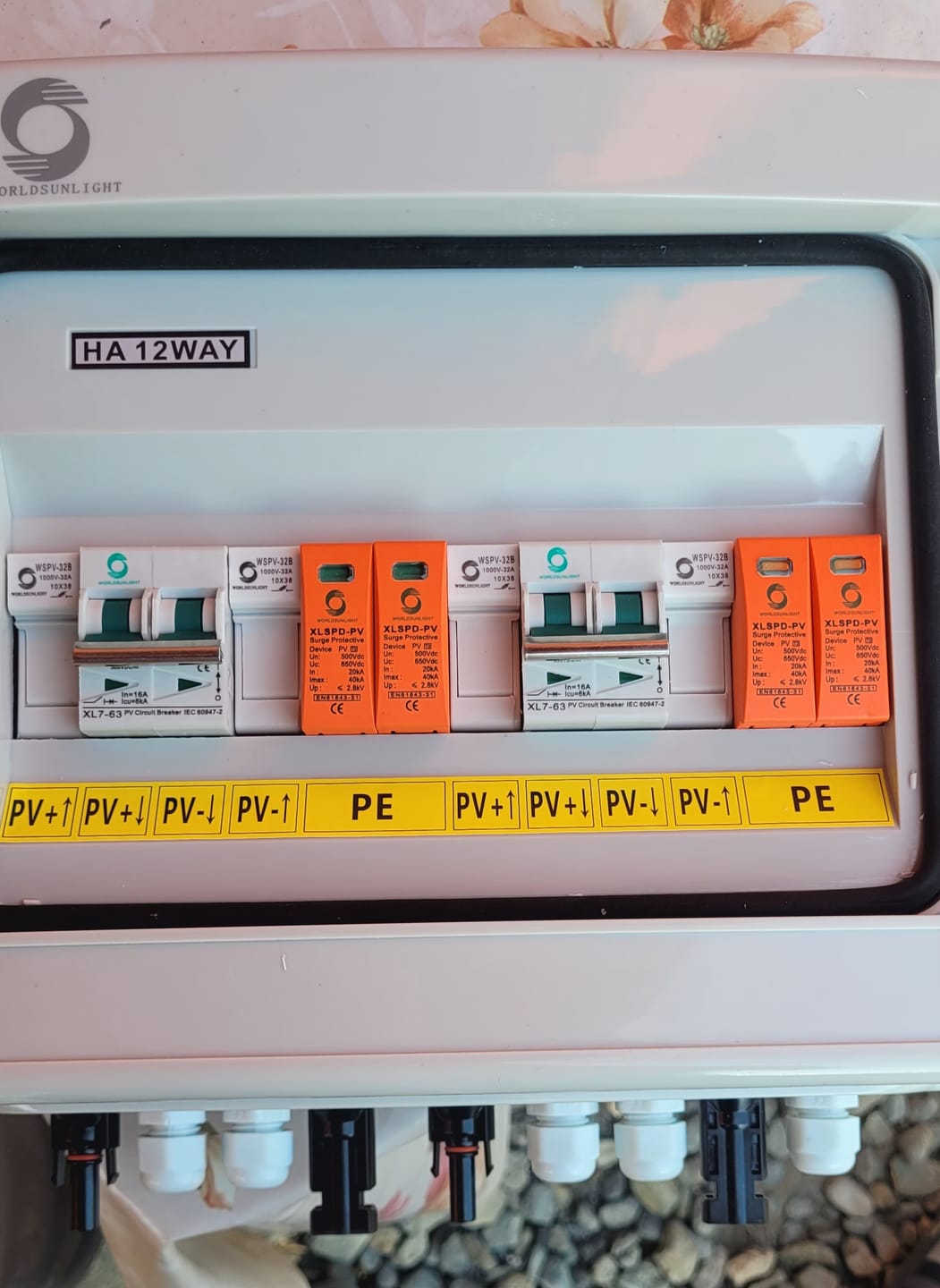 Customer photo review of Tablou sigurante pentru kiturile fotovoltaice 15A 500V cu doua stringuri