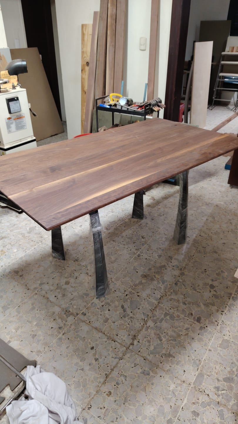 Customer photo review of Furniture Legs 419 Nura 28H Metal Modern Dining Table Legs