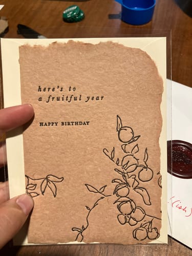 Customer photo review of Monthly Artisan Card Subscription