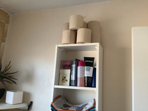 Customer photo review of Unbleached Bamboo Toilet Paper