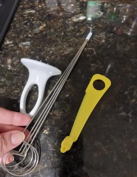 Customer photo review of Vegetable Tornado Spiral Cutter