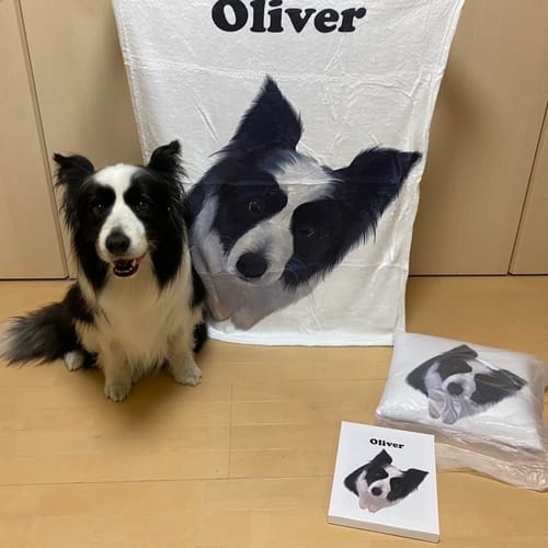 Customer photo review of Petcanvaオーダーメイド ペット似顔絵