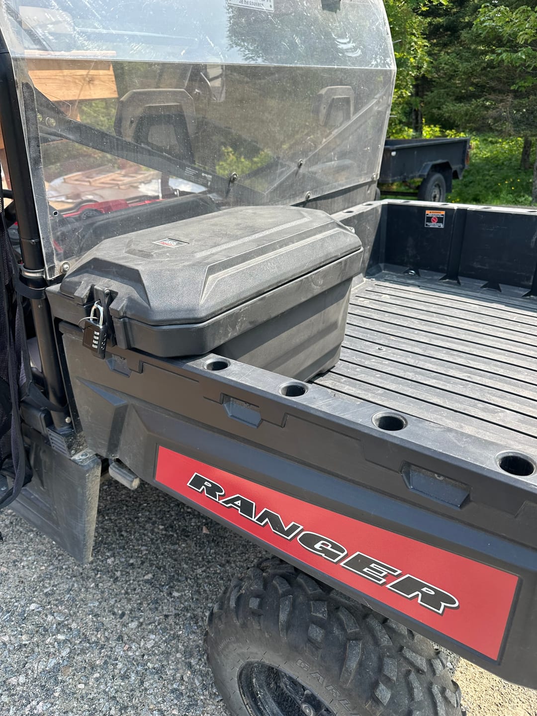 Customer photo review of 45L Storage box / Cargo Box(Left Side) for Polaris Ranger