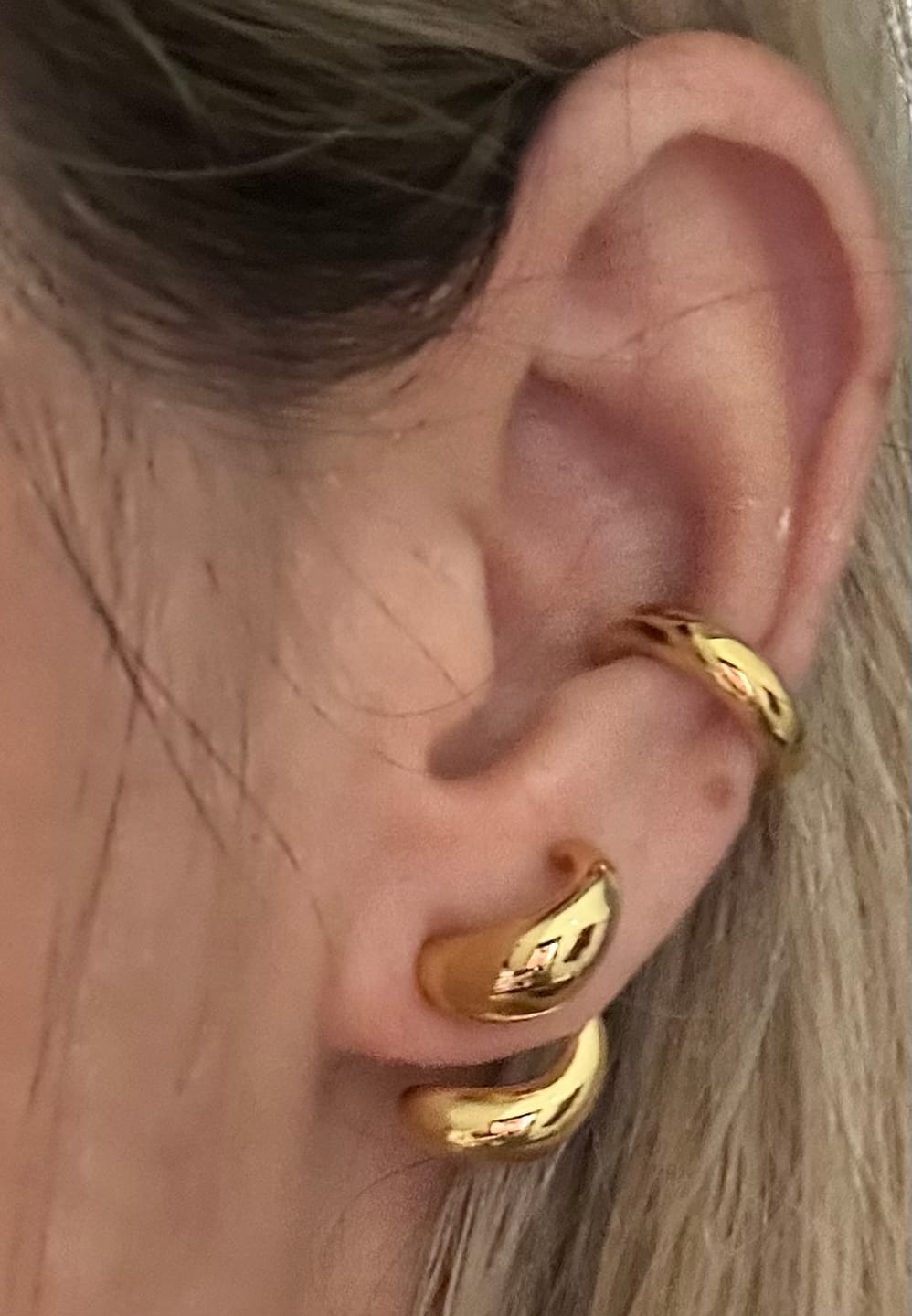Customer photo review of Par Arete Doble Tipo Ear Cuff