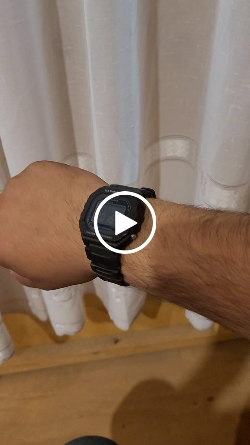Customer video review of Reloj Casio Vintage W-218H-1BVDF Pantalla Negativa