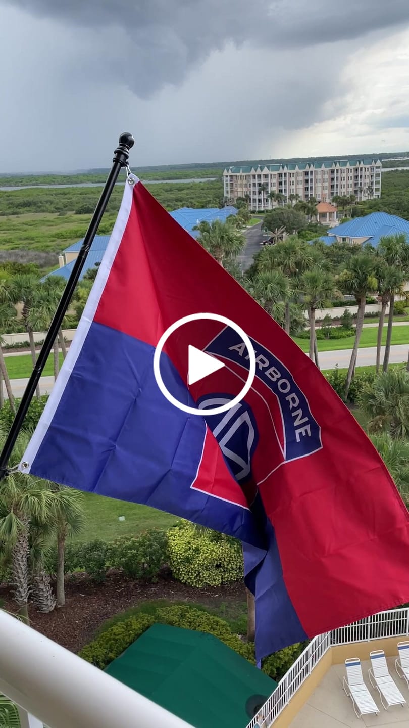 Customer video review of The 82nd Airborne Double-Sided Flag