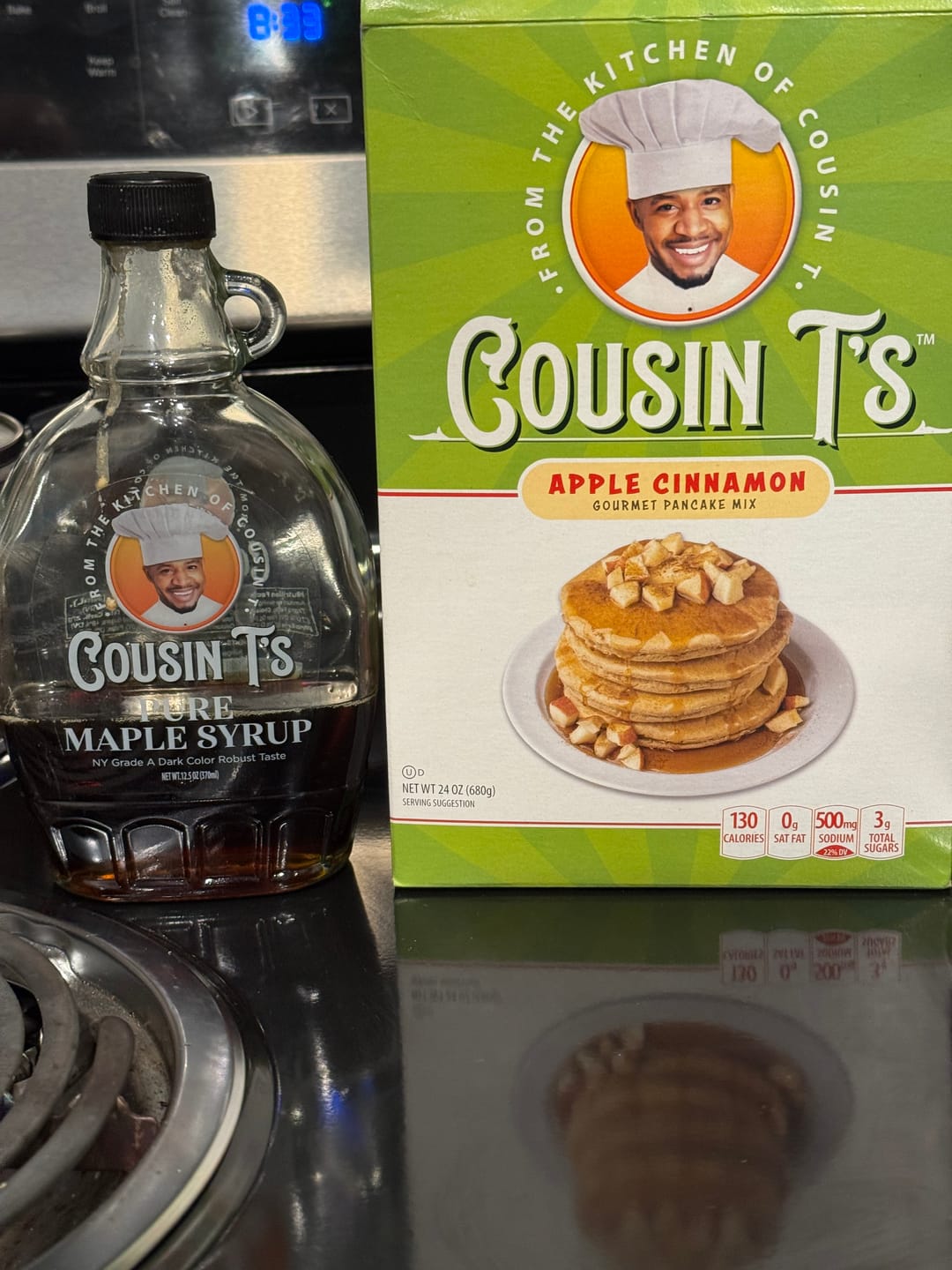 Customer photo review of Cousin T's Pure Maple Syrup
