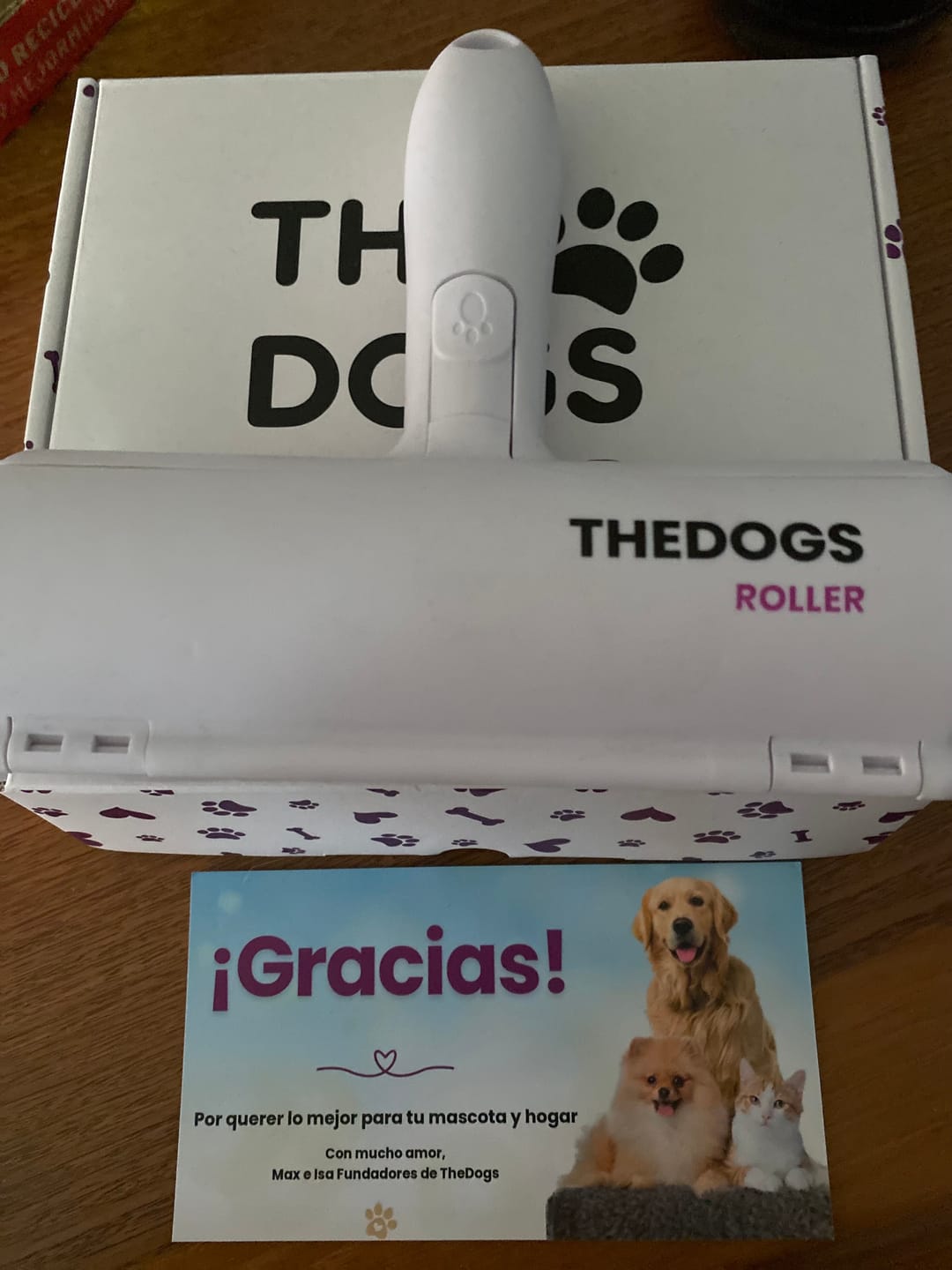 Customer photo review of THE DOGS Roller: Elimina pelos y pelusas