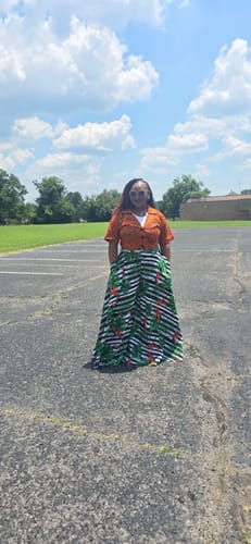 Faith E. review of Idunnu Pants Set | Orange 2 image 1 out of 1