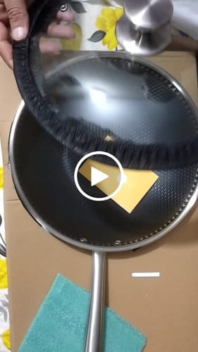 Customer video review of Lot Imported Double Ply Laser Crafted 30CM Pan