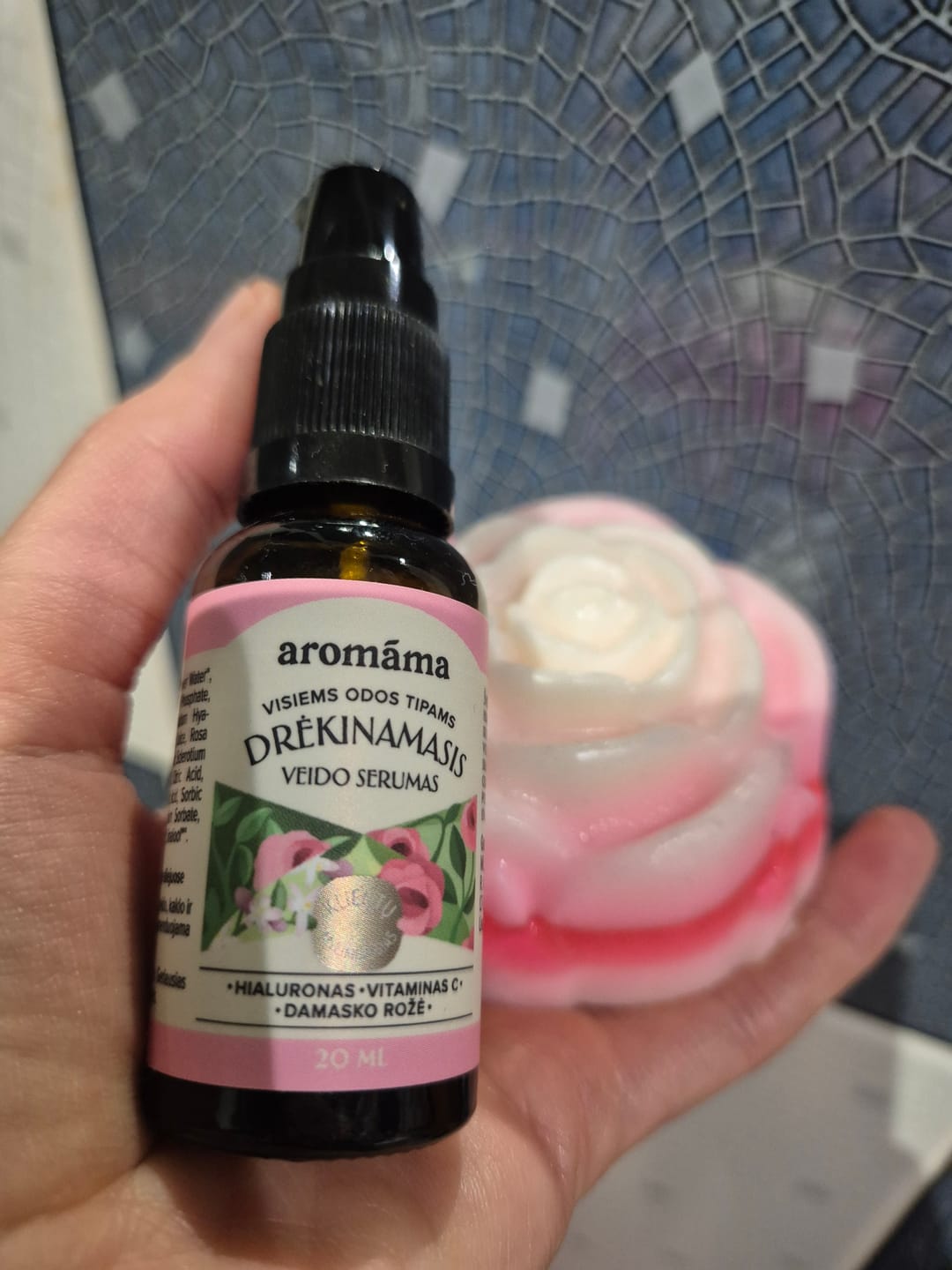 Customer photo review of Drėkinamasis veido serumas