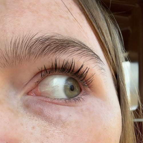 Customer photo review of Lash Growth Serum