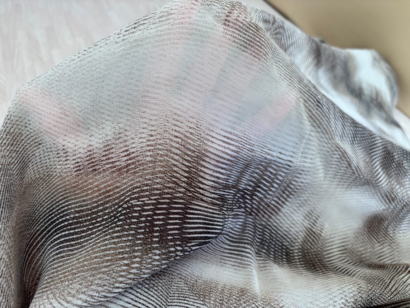 Customer photo review of Golden Trail Viscose Fabric