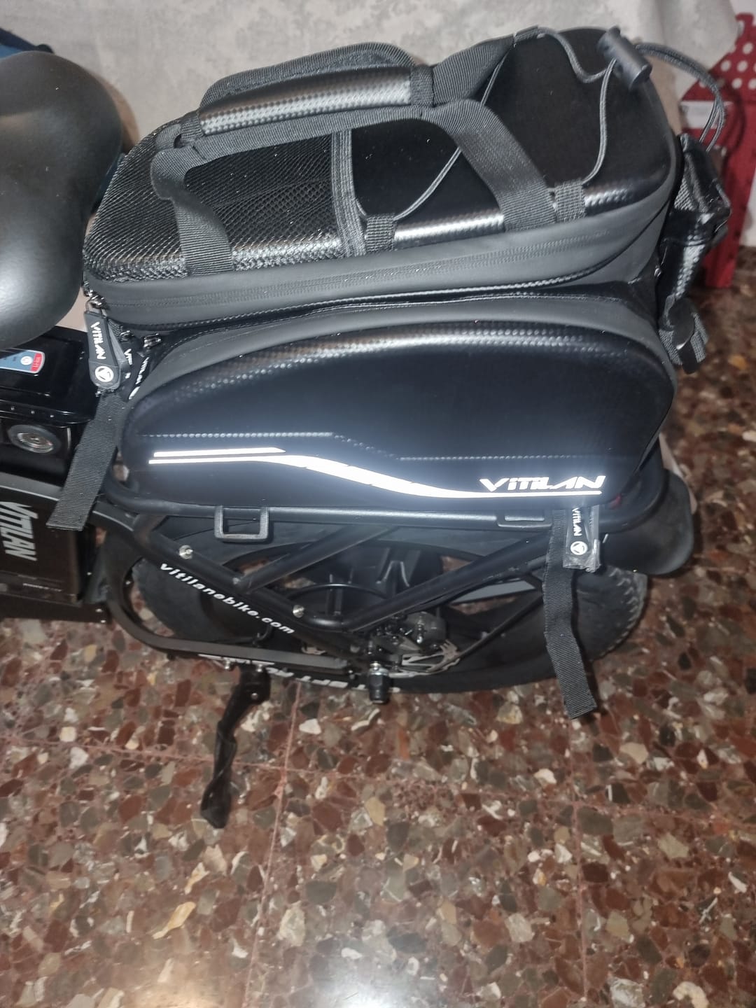 Customer photo review of Waterproof Bike Rack Bag
