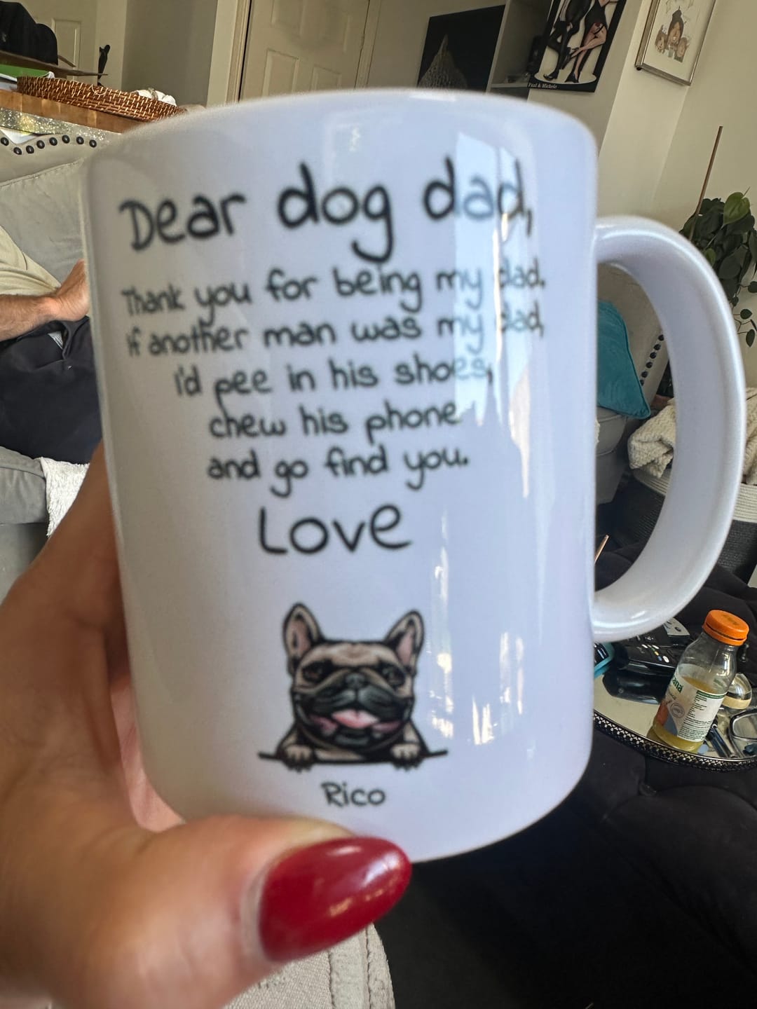 Customer photo review of Dear Dog Parent - Personalised Mug