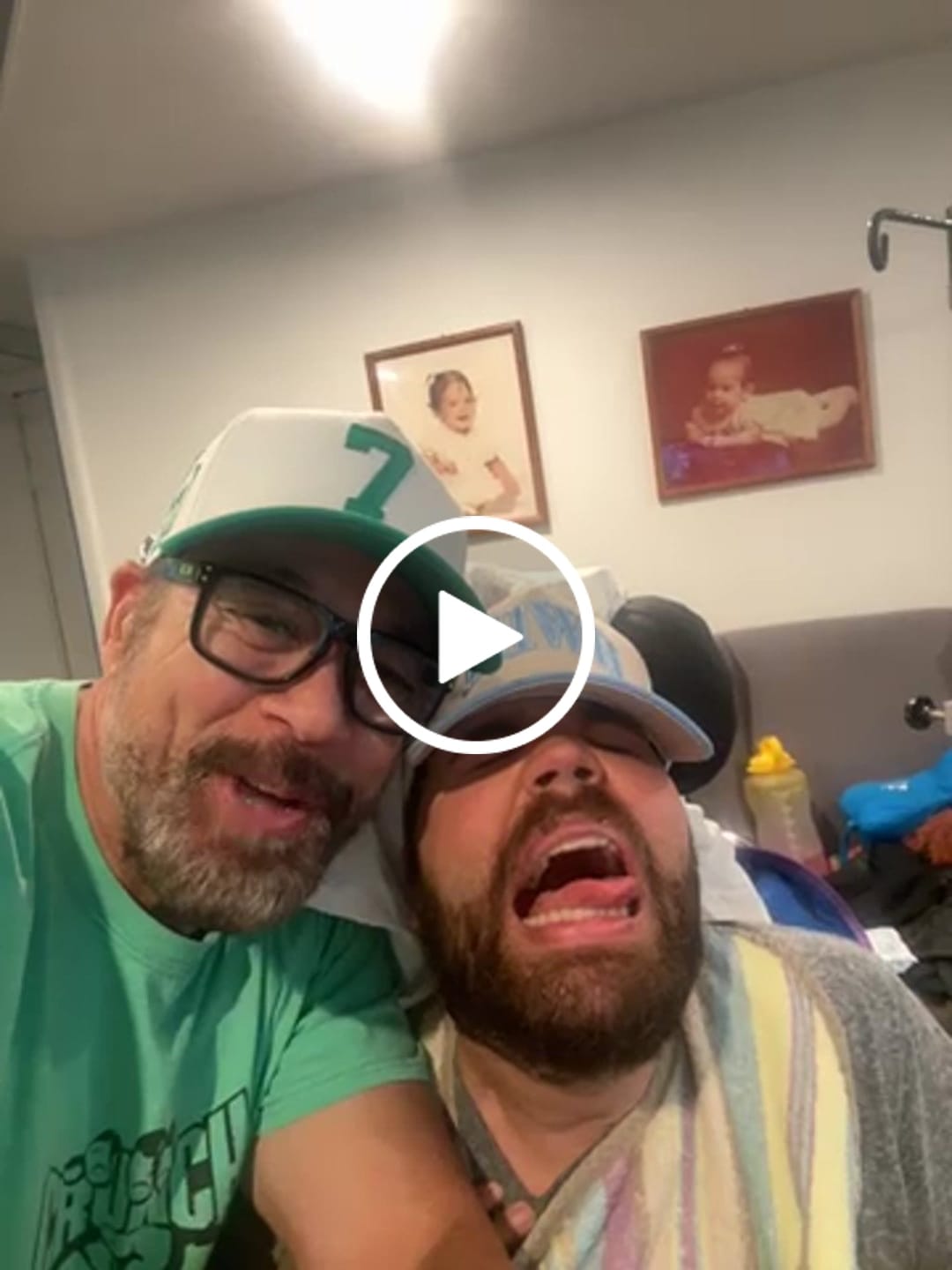 Customer video review of ‘YHWH’ Structured SnapBack - Cream/Baby Blue