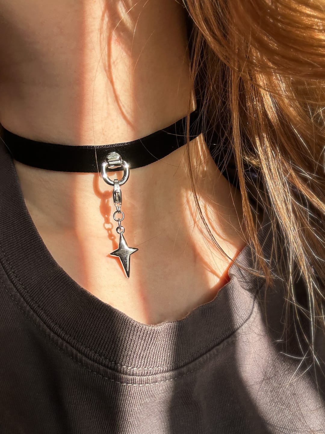 Customer photo review of Midnight Whisper Velvet Choker