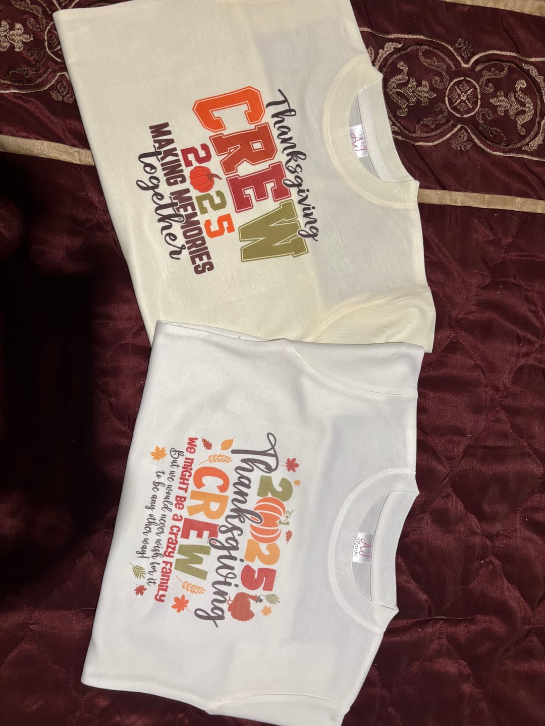 Customer photo review of Adult Unisex Sublimation Shirts
